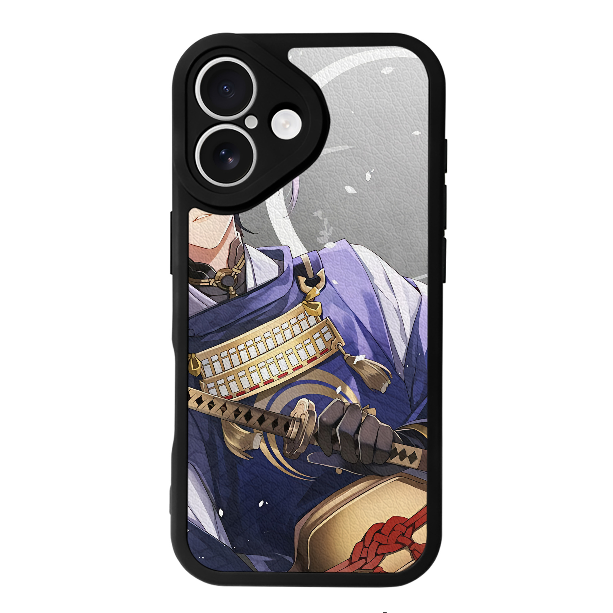 （画像用） 刀剣乱舞 Touken Ranbu 【iPhone 16シリーズ対応】シリコンスマホケース（レザー調） 材質：シリコン